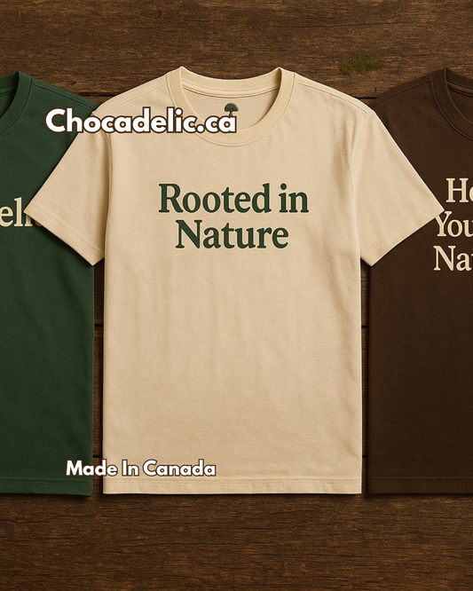 Chocadelic – Forest Green - 100% Cotton Tee