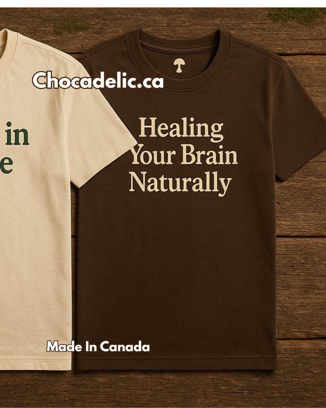 Chocadelic – Forest Green - 100% Cotton Tee