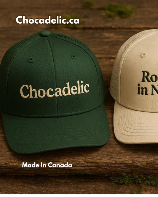 Chocadelic Embroidered Trucker Hat — Forest Green